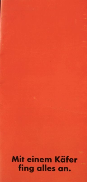 Volkswagen Modelprogram 1969 "Mit einem Kaefer fing alles an" Carbrochure (7746)